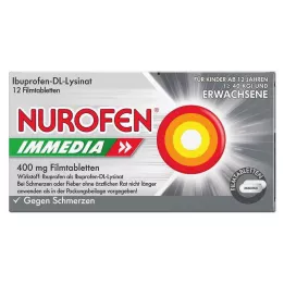 NUROFEN Immedia 400 mg film-coated tablets, 12 pcs