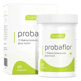 NUPURE probaflor probiotics for intestinal cleansing capsules, 60 pcs