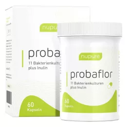 NUPURE probaflor probiotics for intestinal cleansing capsules, 60 pcs