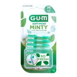 GUM SOFT-PICKS MINTY medium, 40 pcs